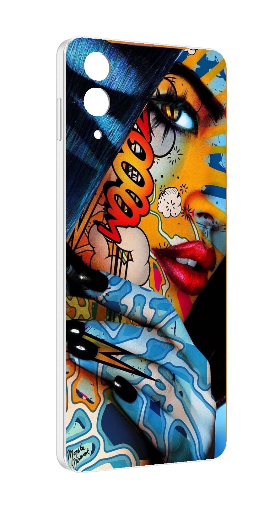 

Чехол MyPads девушка разрисованная краскам иженский для Samsung Galaxy Z Flip 4 (SM-F721), Прозрачный, Tocco