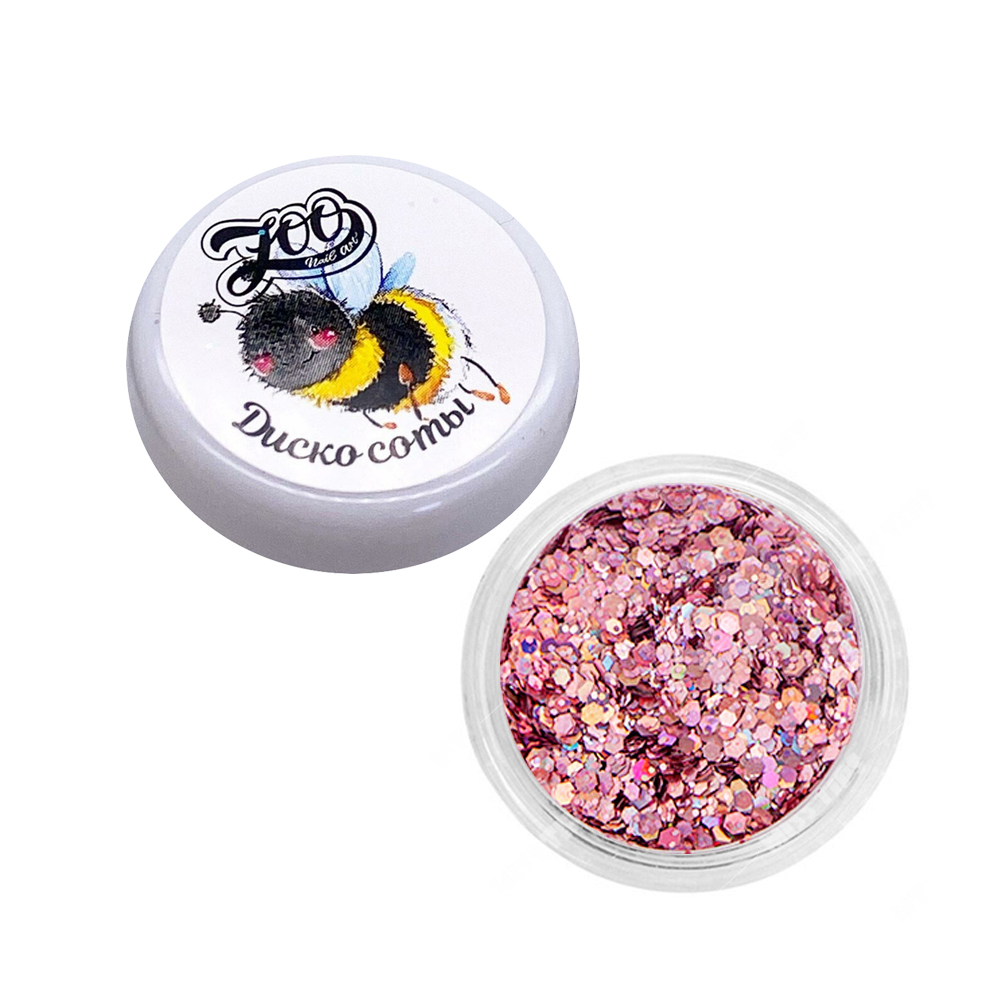 Шестигранники Zoo Nail Art микс Диско соты 1337 90₽