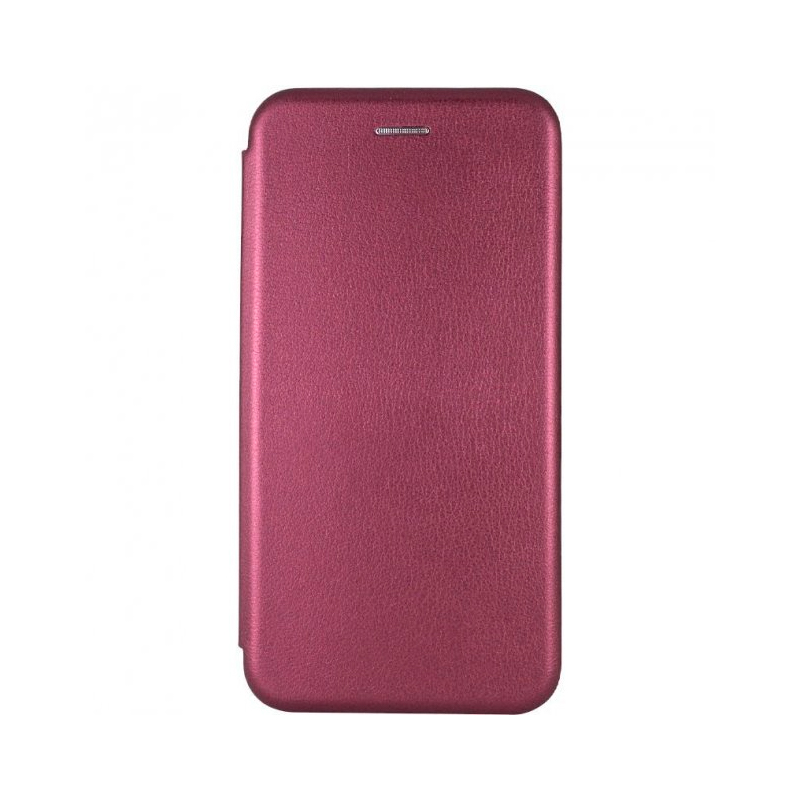 Чехол-книжка Samsung Galaxy M32 Fashion Case кожаная боковая малиновая