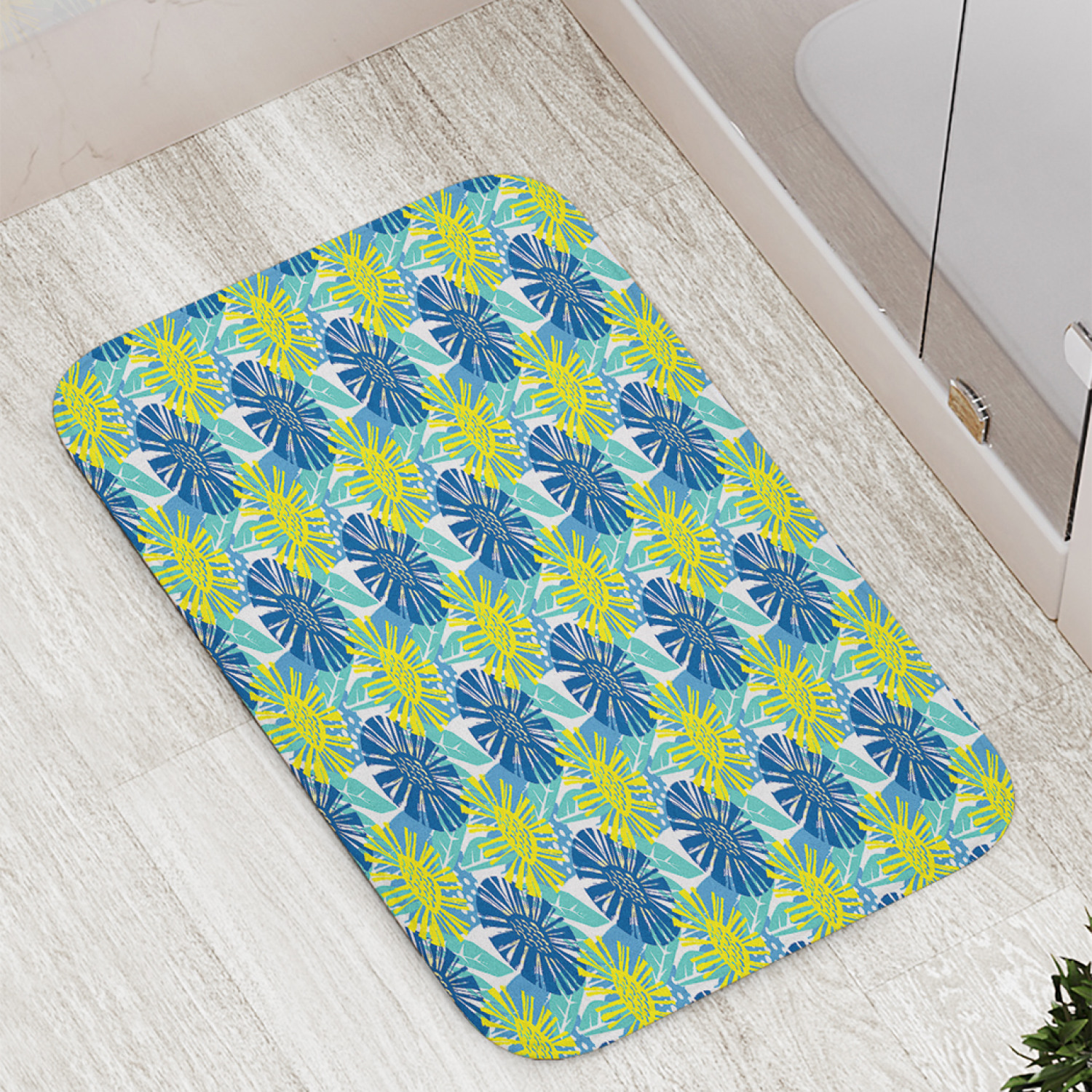 

Коврики для ванной и туалета bath_102475 Крупные цветы Mercury Home, Крупные цветы
