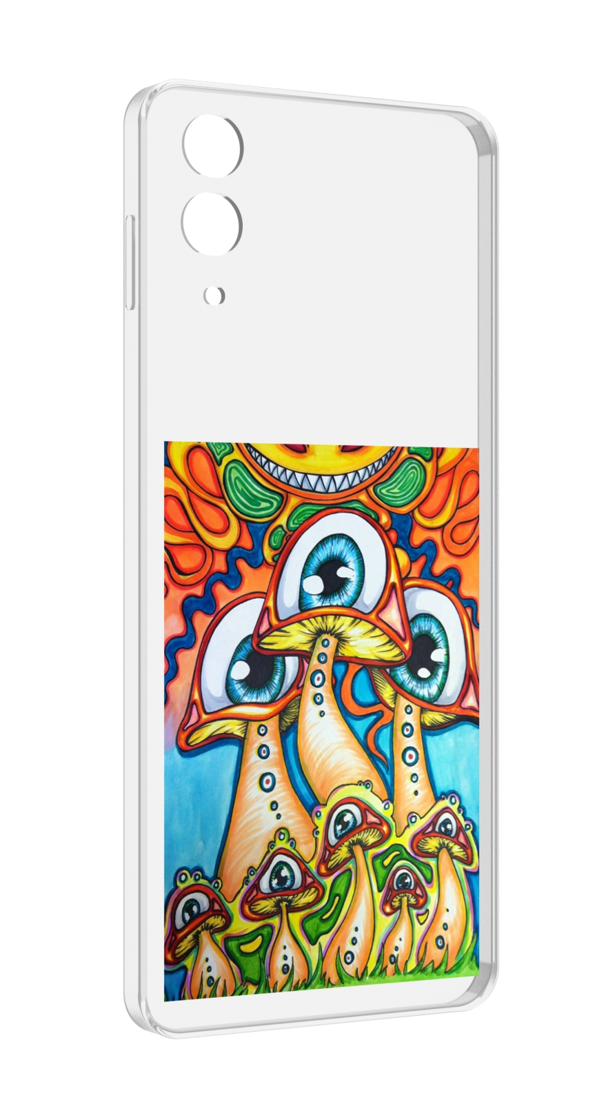 

Чехол MyPads грибы с глазами для Samsung Galaxy Z Flip 4 (SM-F721), Прозрачный, Tocco
