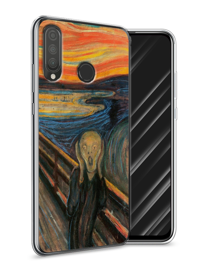 

Чехол Awog на Huawei P30 Lite "Крик", Оранжевый;синий;серый, 67950-9