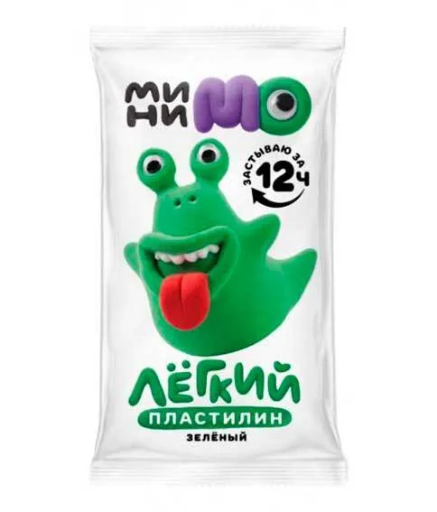 

Пластилин для лепки МиниМо легкий зеленый 1 шт, Разноцветный