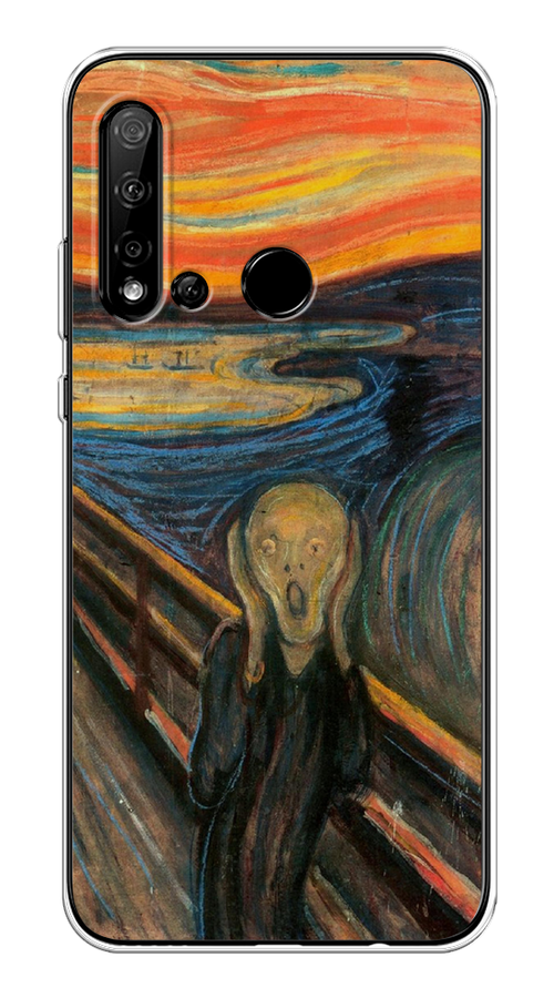

Чехол Awog на Huawei P20 lite 2019 "Крик", Оранжевый;синий;серый, 69750-9