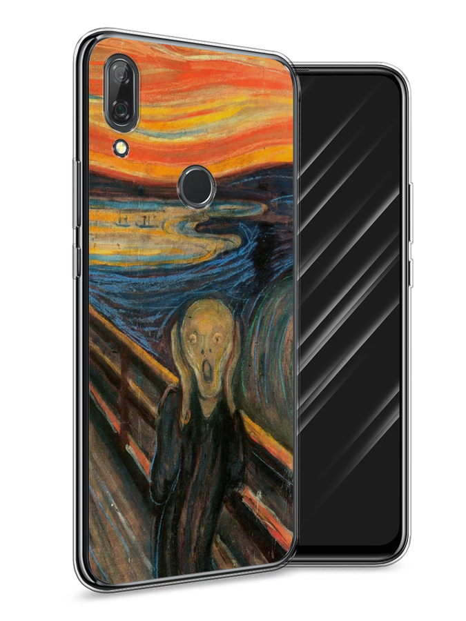 

Чехол Awog на Huawei P Smart Z "Крик", Оранжевый;синий;серый, 69450-9