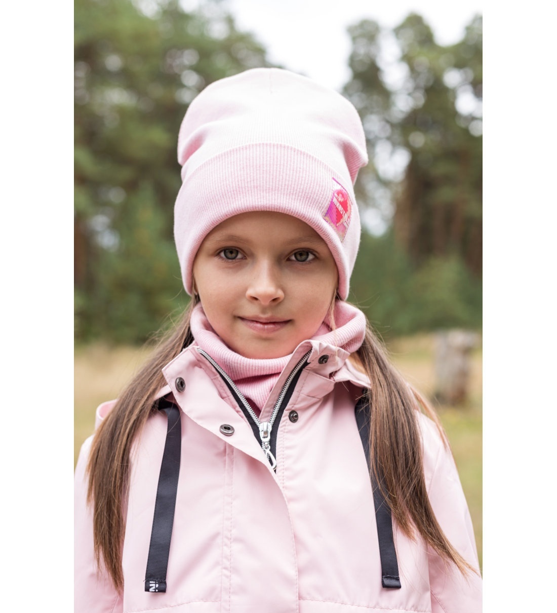 

Комплект шапка + снуд для девочек NikaStyle цв. розовый р-р. 54, 12л6621