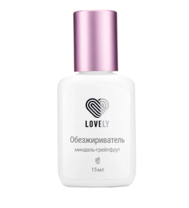 

Обезжириватель Lovely с ароматом миндаль - грейпфрут, 15 мл, Прозрачный