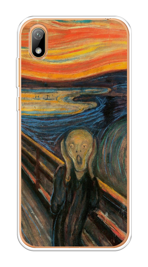 

Чехол Awog на Honor 8S "Крик", Оранжевый;синий;серый, 69150-9