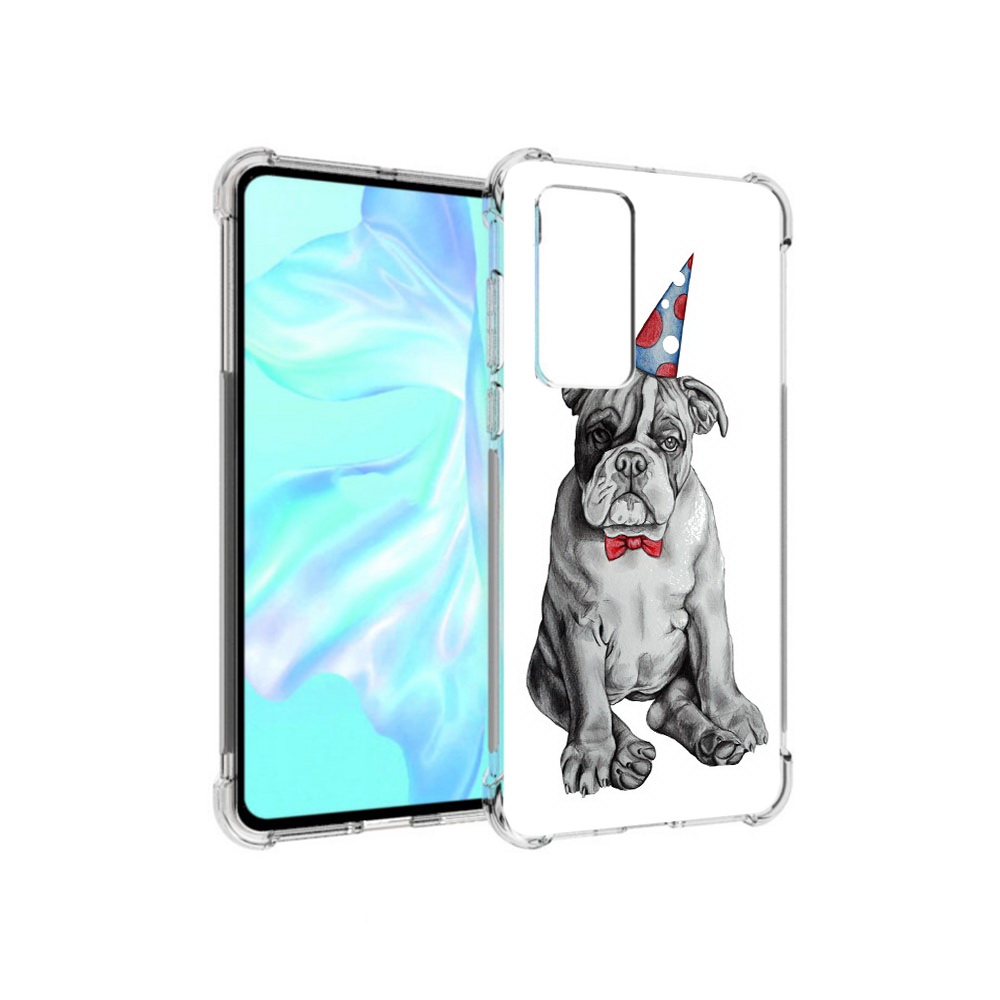 

Чехол MyPads Tocco для Huawei P40 праздничный щенок, Прозрачный, Tocco