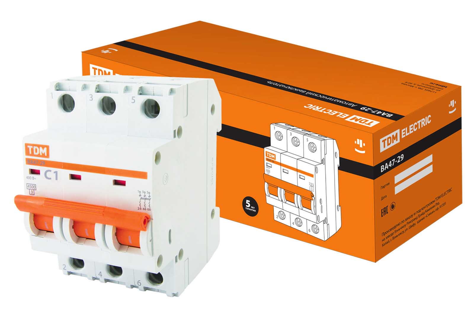 фото Автоматический выключатель tdm electric sq0206-0100