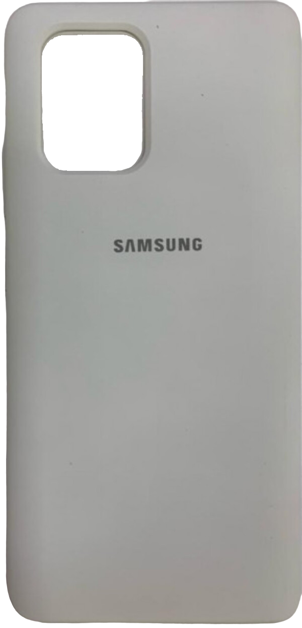 

Накладка для Samsung Galaxy A91/M80S/S10 Lite Silicone cover белая, Белый