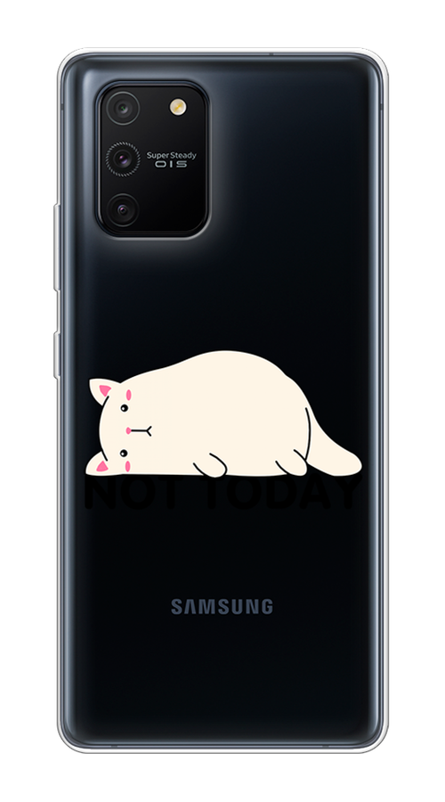 

Чехол на Samsung Galaxy S10 Lite "Cat not today", Белый;розовый;черный, 210050-1
