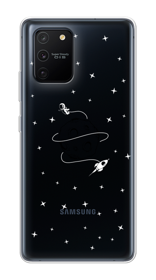 

Чехол на Samsung Galaxy S10 Lite "Полет вокруг луны", Белый;серый;черный, 210050-2