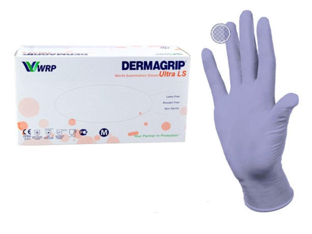 Перчатки нитриловые смотровые Dermagrip Ultra D1103-27 р.L 200 шт.