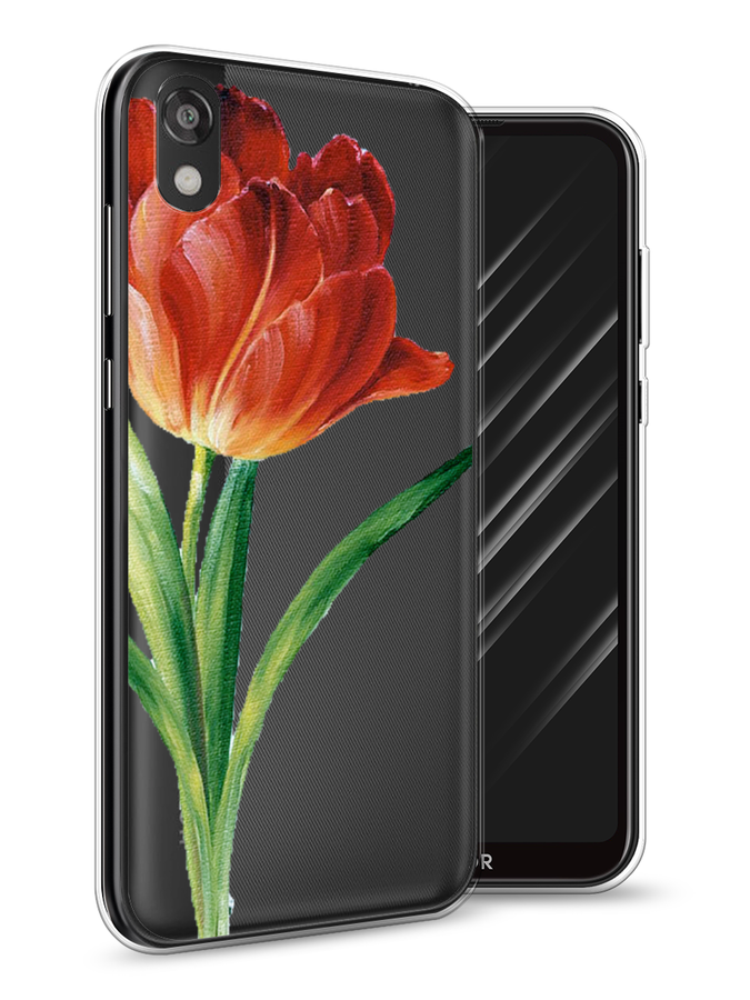 

Чехол Awog на Huawei Y5 2019 "Красный тюльпан", Оранжевый;зеленый, 69050-8