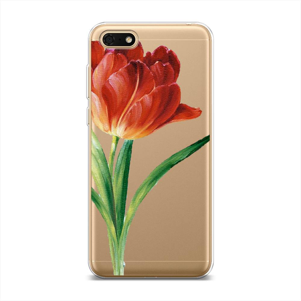 

Чехол Awog на Huawei Y5 2018 "Красный тюльпан", Оранжевый;зеленый, 65950-8