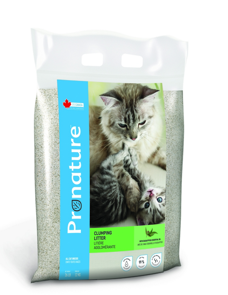 фото Комкующийся наполнитель для кошек pronature бентонитовый, масло эвкалипта, 6 кг, 13 л,