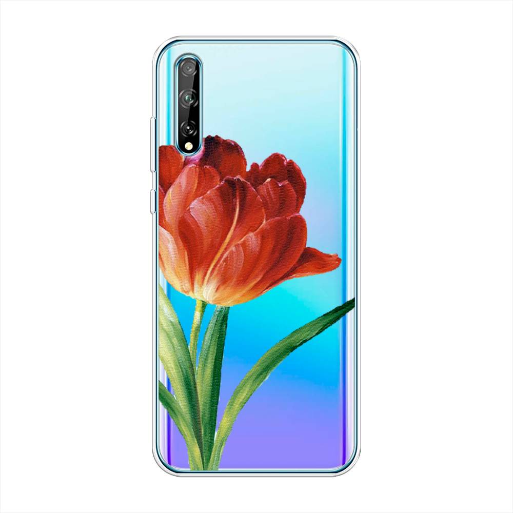 

Чехол Awog на Huawei P Smart S "Красный тюльпан", Оранжевый;зеленый, 6103550-8