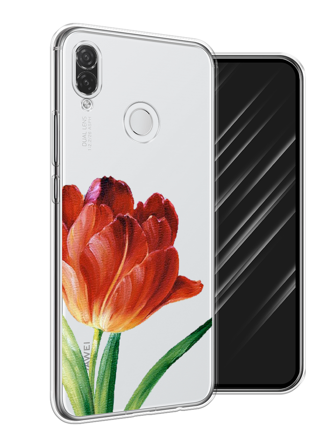 

Чехол Awog на Huawei P Smart Plus "Красный тюльпан", Оранжевый;зеленый, 68250-8
