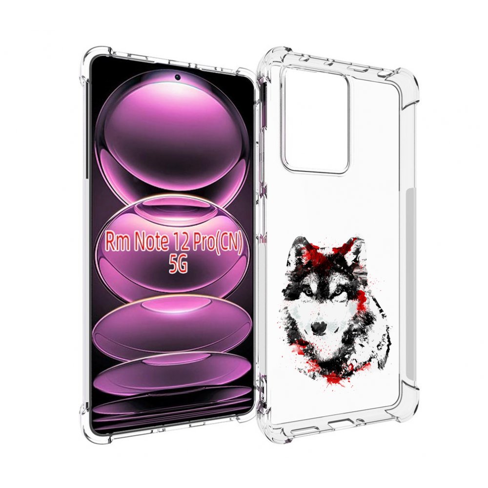 

Чехол MyPads кровавый волк для Xiaomi Redmi Note 12 Pro, Прозрачный, Tocco