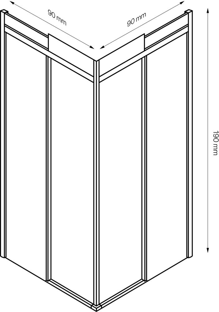 

Душевой уголок Artemis Alope 90x90 см, профиль хром, Alope 90x90 см, профиль хром