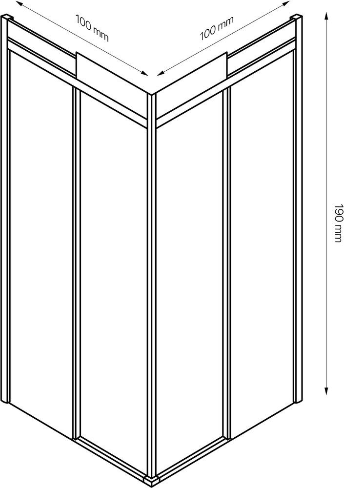 

Душевой уголок Artemis Alope 100x100 см, профиль хром, Alope 100x100 см, профиль хром