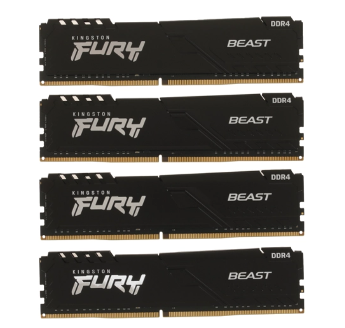 

Оперативная память Kingston, DDR4 4x4Gb, 3200MHz