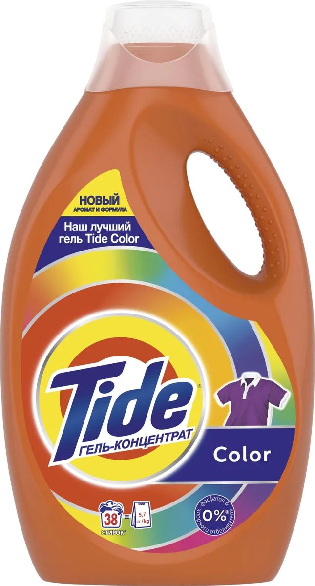 фото Гель для стирки tide color 38 стирок 2.4л