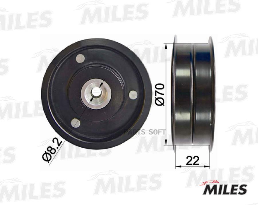 

MILES Ролик ремня приводного MERCEDES BENZ W203/204/211/251/221/906 2.3-5.0 (INA 532053910, AG03031