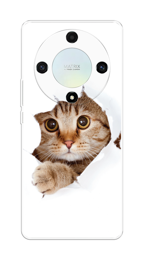 

Чехол на Honor X9A "Кот и бумага", Белый;коричневый, 6120850-1