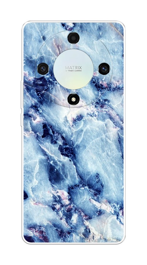 

Чехол на Honor X9A "Мрамор с синими прожилками", Синий, 6120850-3