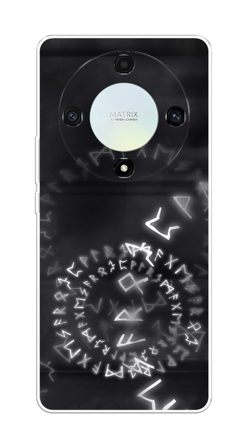 

Чехол на Honor X9A "Руны", Серый;черный, 6120850-3