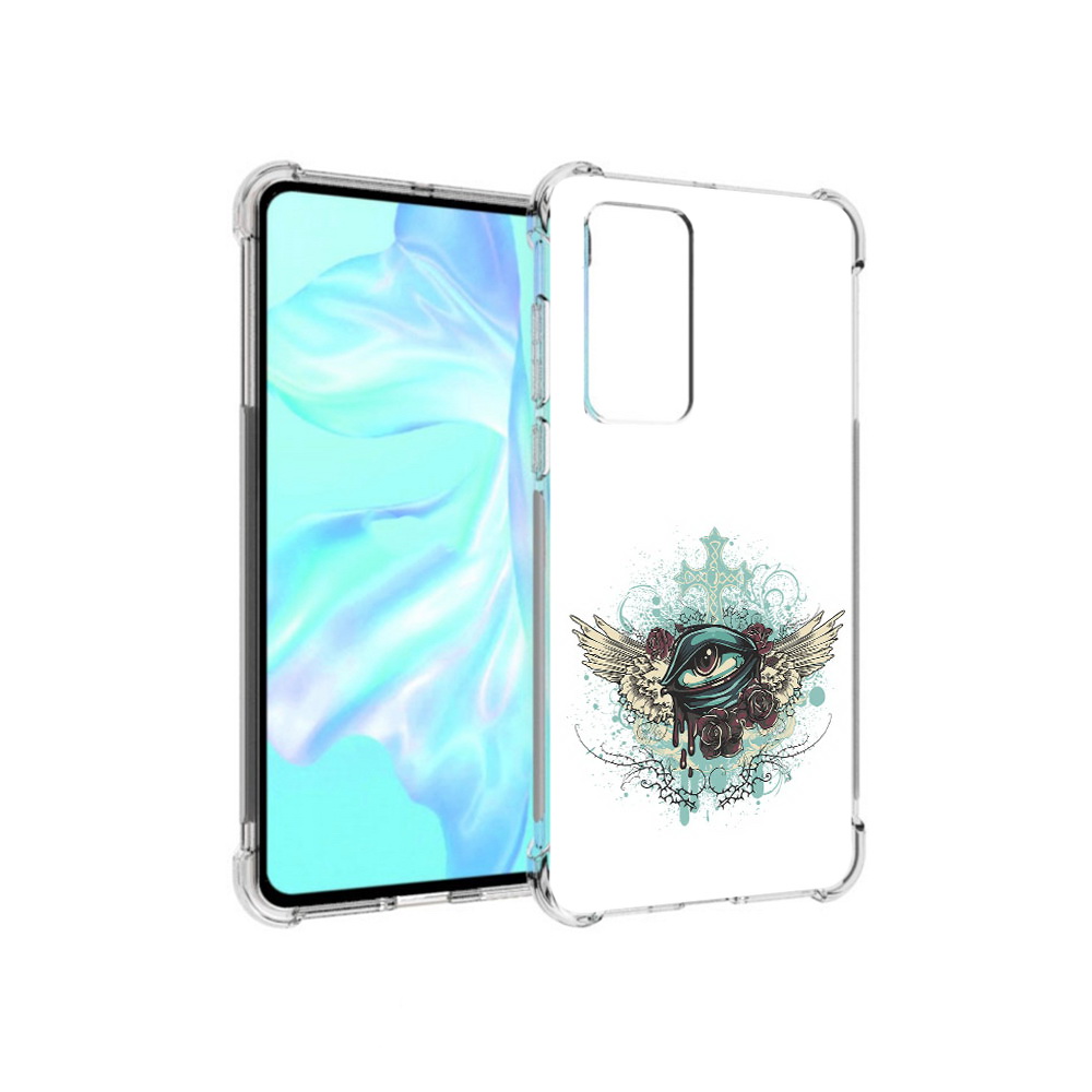 

Чехол MyPads Tocco для Huawei P40 плачущий глаз с крыльями, Прозрачный, Tocco