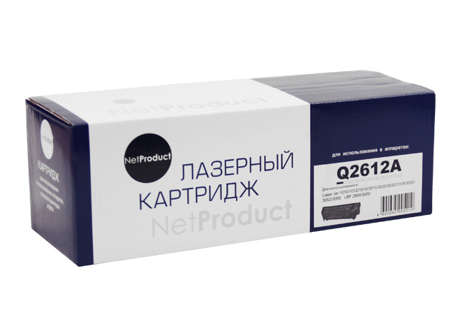 Картридж для лазерного принтера NetProduct №12A Q2612A черный