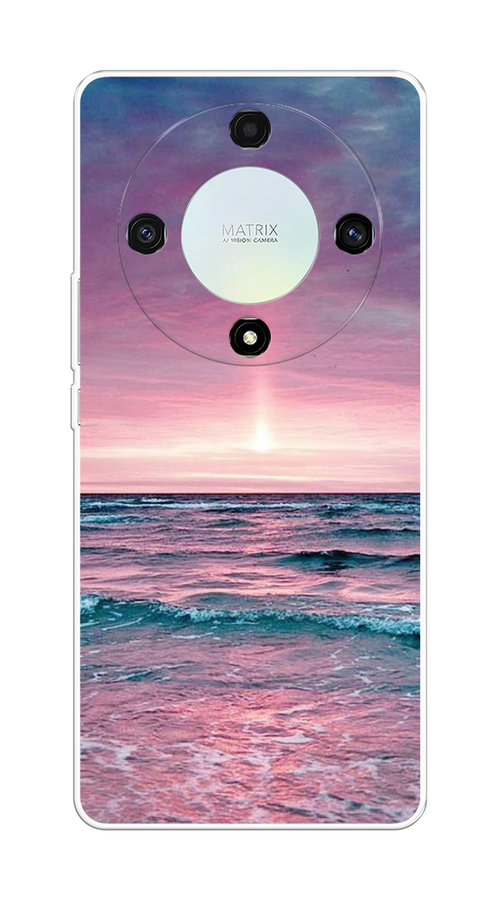 

Чехол на Honor X9A "Восход 3", Розовый;голубой, 6120850-2