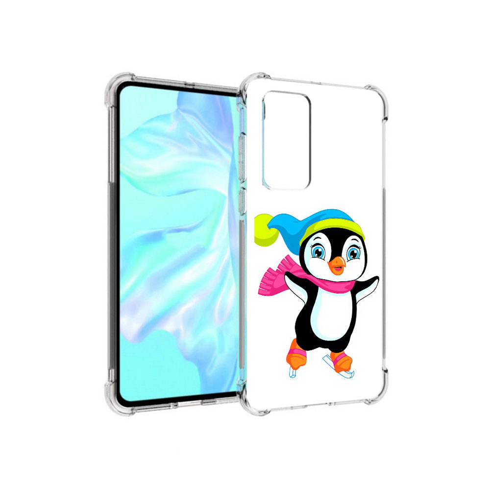 

Чехол MyPads Tocco для Huawei P40 пингвин на коньках, Прозрачный, Tocco