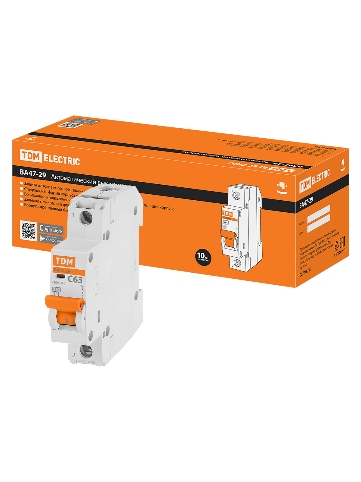 

Автоматический выключатель TDM ELECTRIC SQ0206-0080, TDM ELECTRIC-1