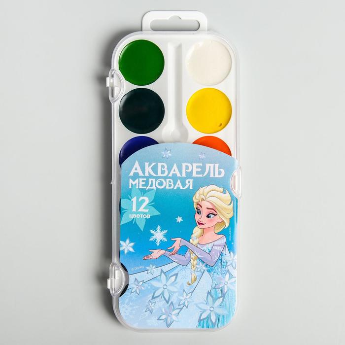 

Акварель медовая Disney Эльза Холодное сердце, 12 цветов, без кисти, Разноцветный