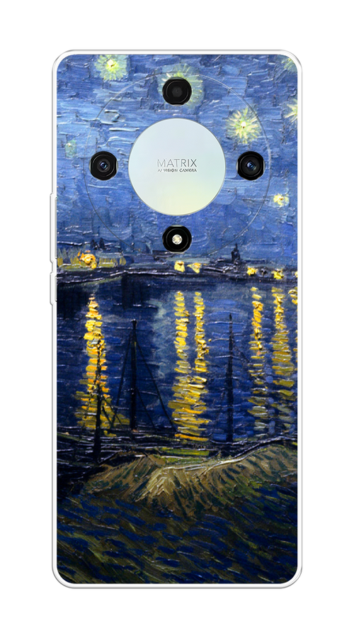 

Чехол на Honor X9A "Звездная ночь над Роной", Синий;желтый, 6120850-4