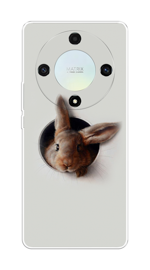

Чехол на Honor X9A "Любопытный кролик", Серый;коричневый, 6120850-1