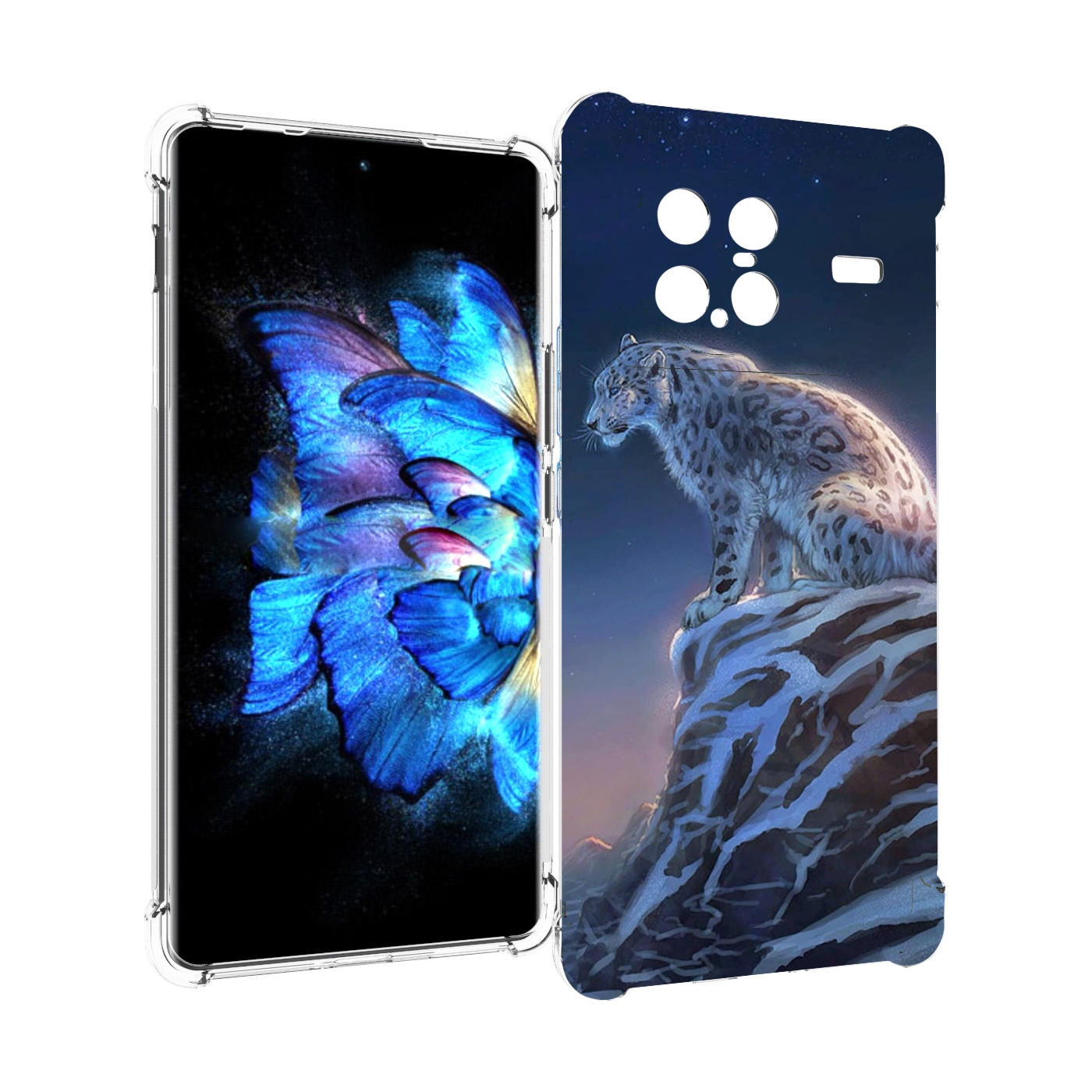 

Чехол MyPads Одинокий-Барс для Vivo X Note 5G, Прозрачный, Tocco