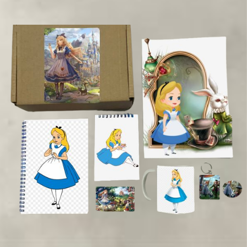 

Бокс с подарком Алиса в Стране чудес, Alice in Wonderland - 6, 54316401-1, 7 предметов