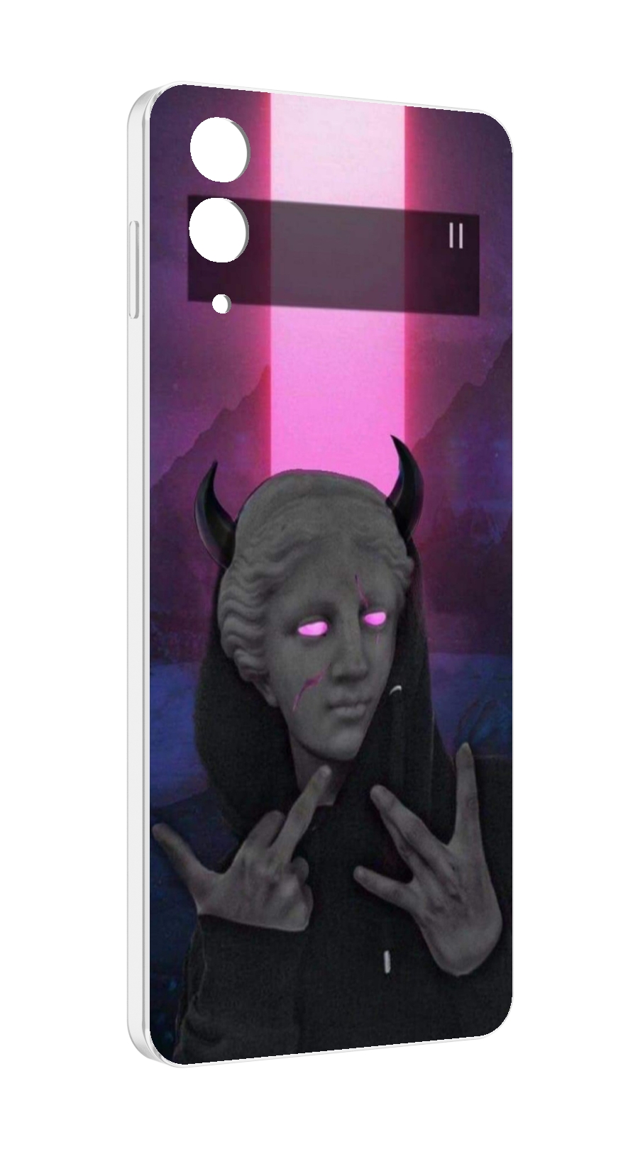 

Чехол MyPads глитч-статуя для Samsung Galaxy Z Flip 4 (SM-F721), Прозрачный, Tocco