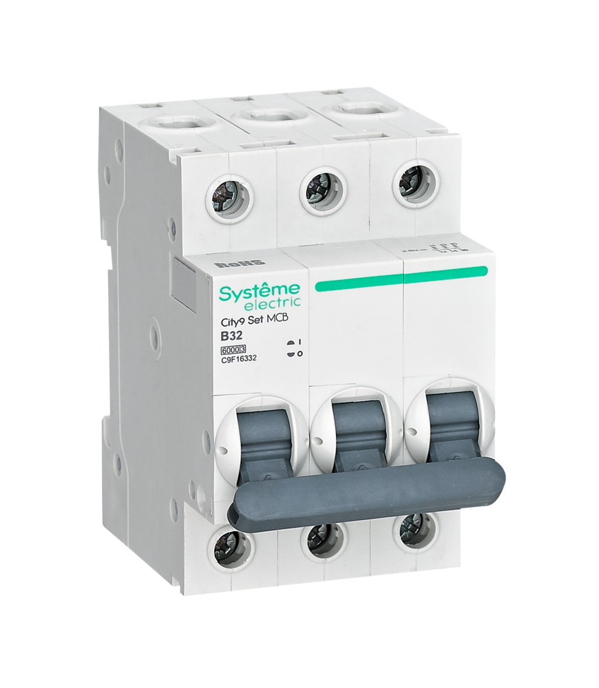 

Автоматический выключатель Systeme Electric C9F16332 3P 32A B 6кА