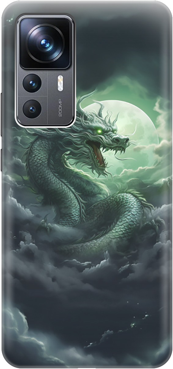 

Ультратонкий силиконовый чехол-накладка для Xiaomi 12T с принтом, Белый;зеленый;черный, 20000582