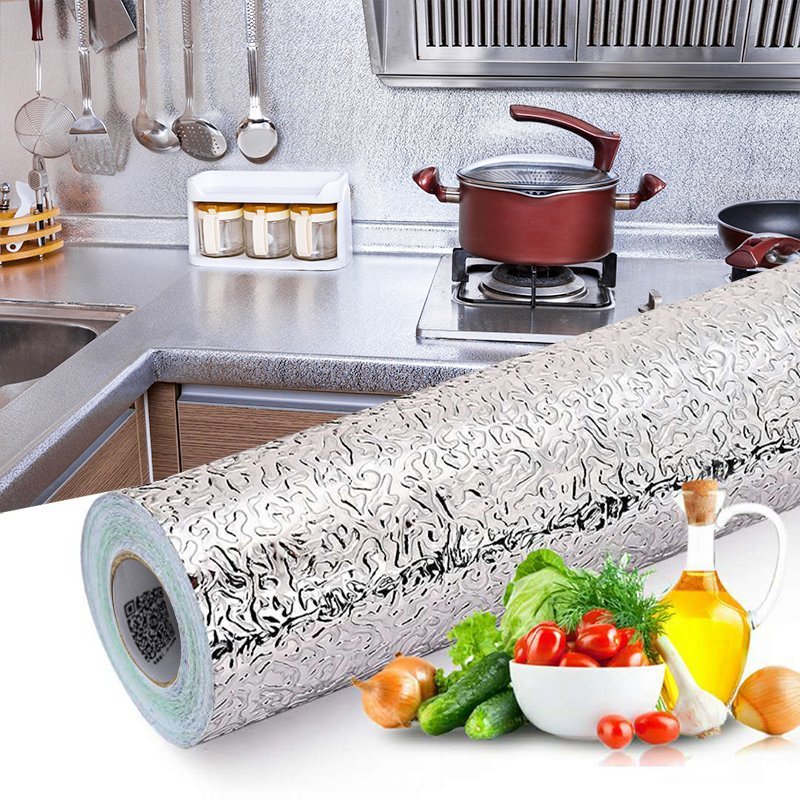 фото Алюминиевая фольга для кухни 60 см 300 см aluminum foil sticker