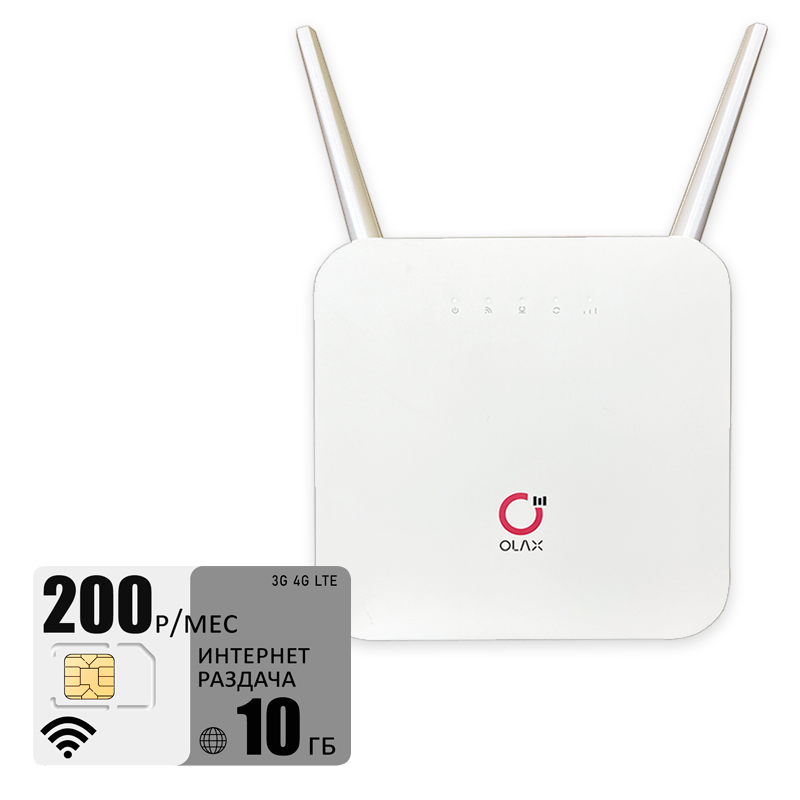 

Wi-Fi роутер Olax Ax6pro (komplekt-olaxAX6-tele2-10gb-pro-sb), Ax6pro