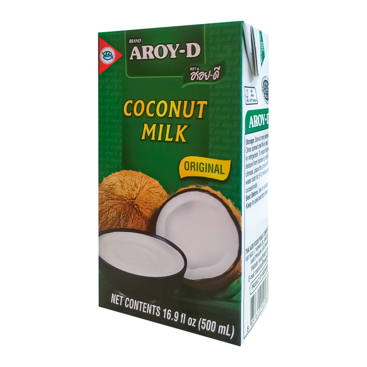 Молоко кокосовое Aroy-D  500мл уп 6шт