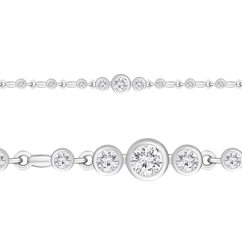 

Браслет из серебра с фианитом Aquamarine Aquamarine 74374А_925_р р. 17, 74374А_925_р