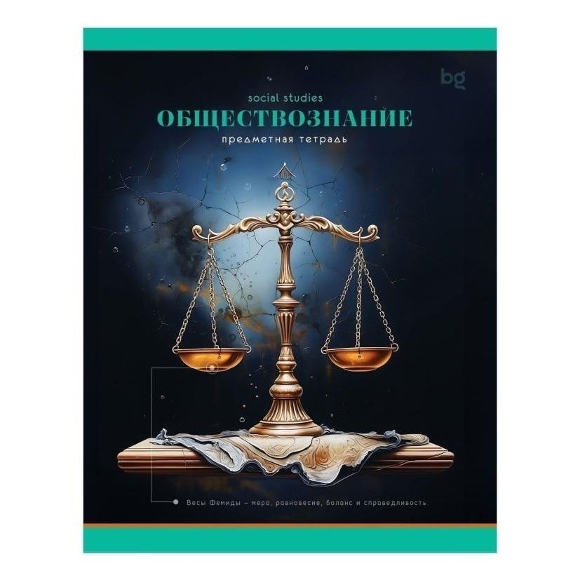 

Тетрадь общая BG 48 листов Обществознание А5 на скрепке в клетку